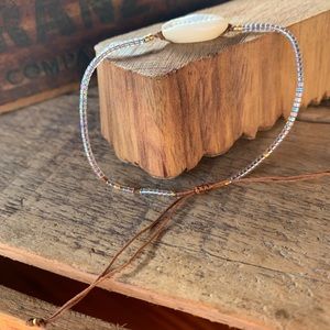 ✨DELICATE BOHO SEED BRACELET/ANKLET W/SHELL✨